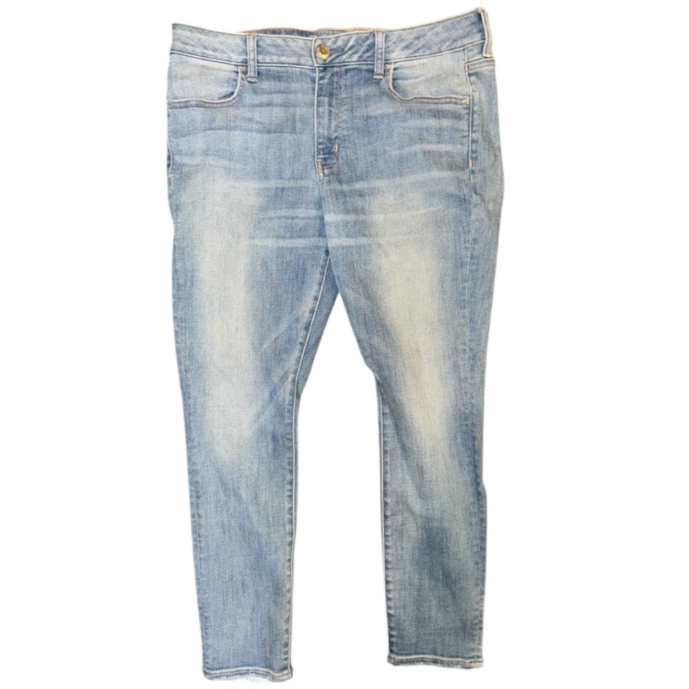 American Eagle Light Blue Super Super Stretch Ski… - image 4